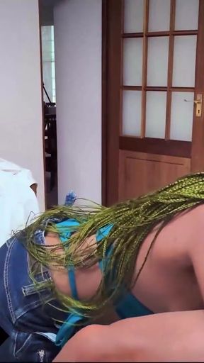 I made this PETITE EBONY TEEN earn her America trip... one deep stroke stretching her PUSSY at a time   Clip 1
