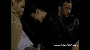 Hot blonde taking overload