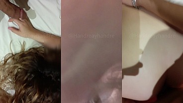 Mi esposa invita unicornio para un trio MHM y las hago venirse mojando la cama