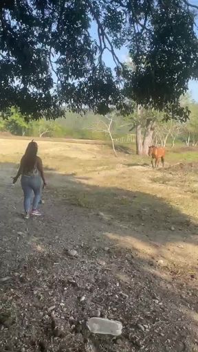 Public teen teases with her body in a crowded place