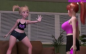 Two teenage futanari girls sex time after shopping * hentai uncensored