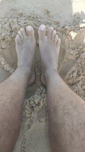 Ladysilva my feet in the sand of the beach how