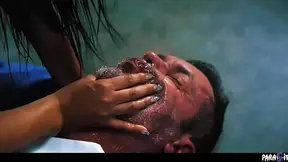 Slime girl Asian rode shaft in reverse cowgirl with thick tit domination