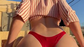 Risky public fuck with stepsister. No moaning!