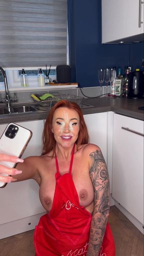 Hot British Wife Gets Fucked While Cooking