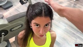 Trainer offers new exercise then fucks skinniest teen in doggystyle