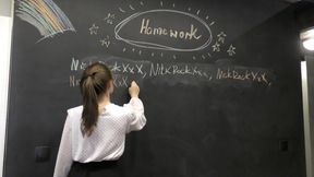 The Teacher Was Furious and Punished the Schoolbabe