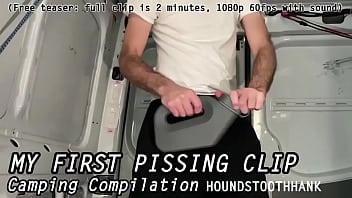 My First Pissing Clip Camping Compilation