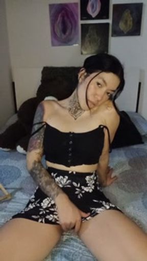 Smoking girl shakes her pierced tits Tattooed Colombian - Juanita Rivas