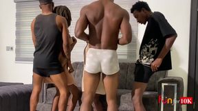 2 Bad Girls Dancing to Their Favourite Song....before the Gangbang