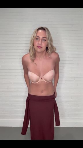 Sexy Little Striptease After My Date Last Night… Do You Like What You See?
