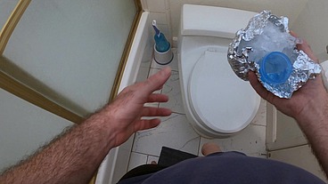 Helping stepson to get a sperm sample with my ass and pussy