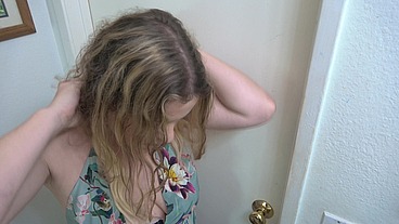 Helping stepson to get a sperm sample with my ass and pussy