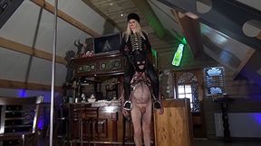 Shoulder ride in Leather - 3 - MP4
