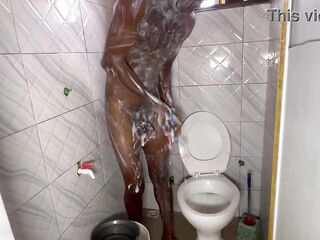 SHOWER TIME WITH A LARGE DICK