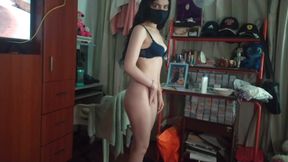 She Films Herself in Her Underwear and Gets Caught. She Ends up Getting Fucked by Her Stepfather