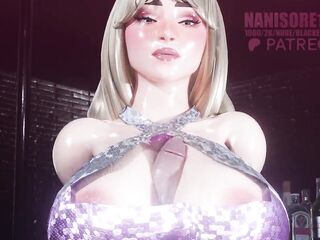 Sabrina Carpenter titjob POV CG Game Animation