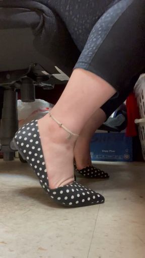 Polka flats with plenty of poses!