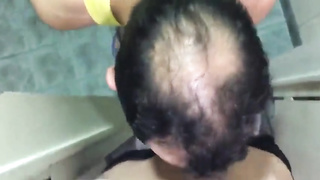 cruising...Men's room of the street  corner pt1 8