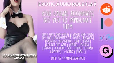 [Audio Roleplay] Adorable Catgirl Roommates Beg You to Impregnate Them!