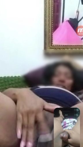 Video call with my 50-year-old mother-in-law's hot