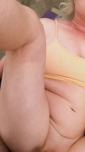 Key moment from &quot;Stepmom gets stepson&#039;s dick in her pussy during yoga workout&quot;