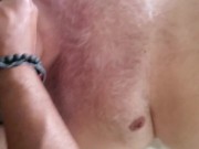 Bear sucks bbc and shoots cum!!