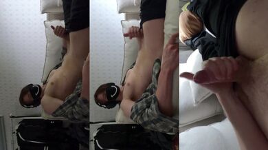 decently jacked emo boy jacks off and does big cum