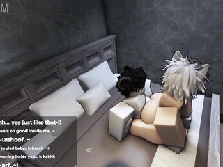 [ROBLOX] Obedient femboy pup gets bred