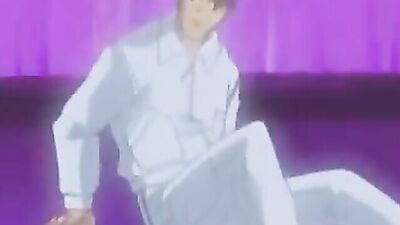 Watch this cartoon couple get down and dirty with each other's big tits and mouths