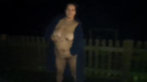 WildEnglishBBW new years outdoor nude flashing