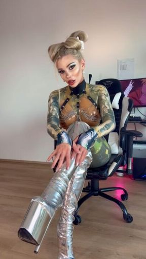 SPH Humiliation LICK ME  from a CYBER KINKY RUBBER DOLL