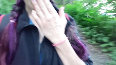 Nerdy Petite Desperate Pee Walk In Public