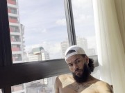 Andy Rodrigues big black cock masturbating and cumshot