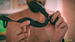 solo anal testing honeyplaybox caspion prostate and perineum vibrator and cock ring