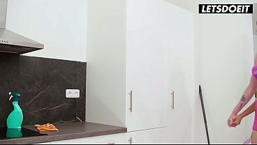 Slim Asian Deepthroats a Wall-Mounted Cock While Her Girlfriend Watches