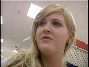 Mall Slut Angelina Sucks And Swallows