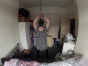 sissy in new ballgag harness