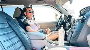 Femdom Content Creator Pegging A Stranger Outdoors