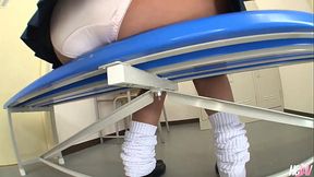 Japanese Cheerleader Yui Aoyama Bangs The Whole Team