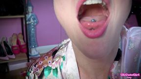 Tiny Little Dentist Tastes Like Bacon Gobbled up by Giantess Lucy