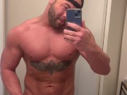 Buff Workout Posing Naked