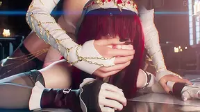 4K 3D porn futanari nun ass fucks new iniatiate and overfills her with cum