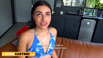Latina Casting - 1 Small Tits Babe Takes Huge Dick In Her Teen (18+) Cunt