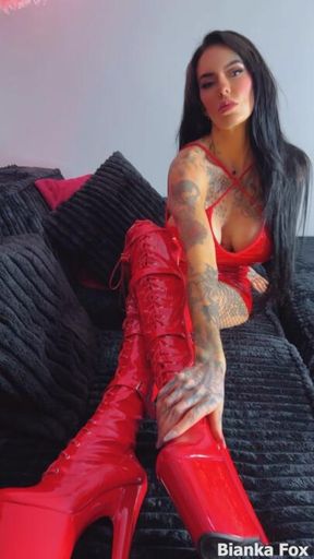 Mistress Using slave as my BOYTOY