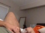 Trans man tries out Kiss-X FTM stroker (no cum)