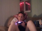 Filming Up Her Dress While She Plays Video Games and Smokes Cigarettes