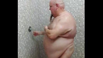 shower chubby after little sport in lockeroom