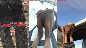 amazing! this twink gets massive anal enema in public - angle 2of3
