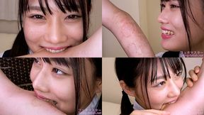 Rin Amasawa - Biting by Japanese cute girl part1